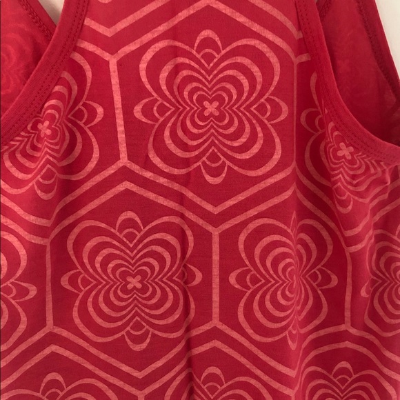 Garage Patterned Racer Back Tank - Picture 3 of 4